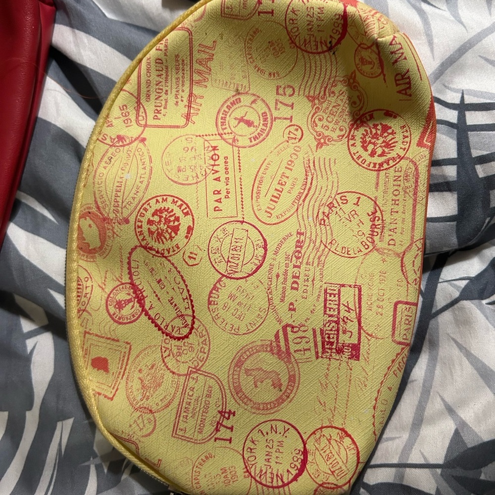 Ipsy Travel Bag with Red Stamps